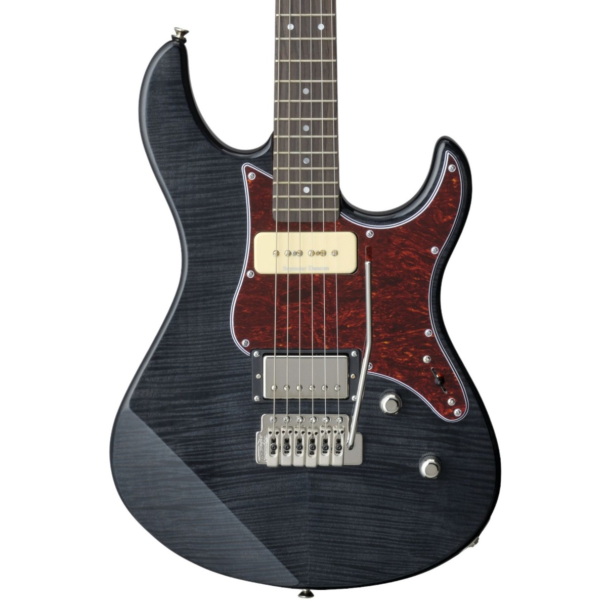 Yamaha PAC611VFM Pacifica Electric Guitar, Translucent Black