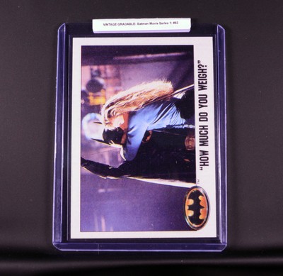 VINTAGE GRADABLE: Batman: 1989 Topps Set 1: How Much Do You Weigh? (#82)