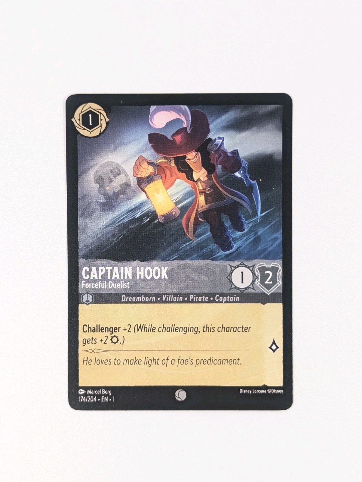 Disney Lorcana Captain Hook Forceful Duelist MINT The First Chapter 174/204 TCG