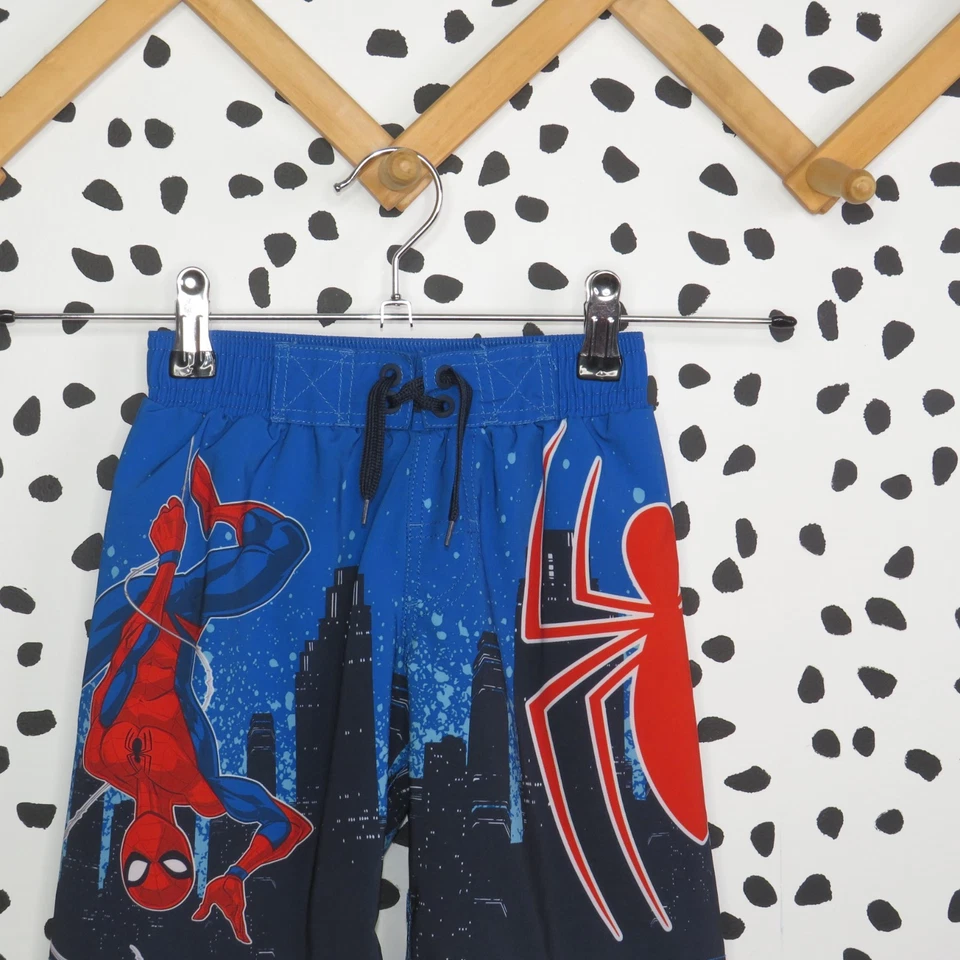 Baús de natação masculinos Spiderman azul Marvel super-herói tamanho XSmall - Imagem 3 de 4