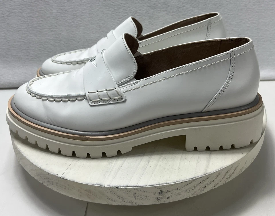 Mocasín PAUL GREEN Super Suave Cuero Justine Penny Blanco Para Mujer Talla 5 (US-7.5) Foto 3 de 4