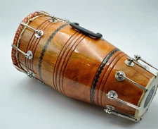 Naal Professional Dholak with Cover Bag – High-Quality Wooden Drum