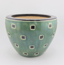 Studio Art Pottery Flower Pot  Planter Dots Design Handmade Marked XN21 Rare VGC