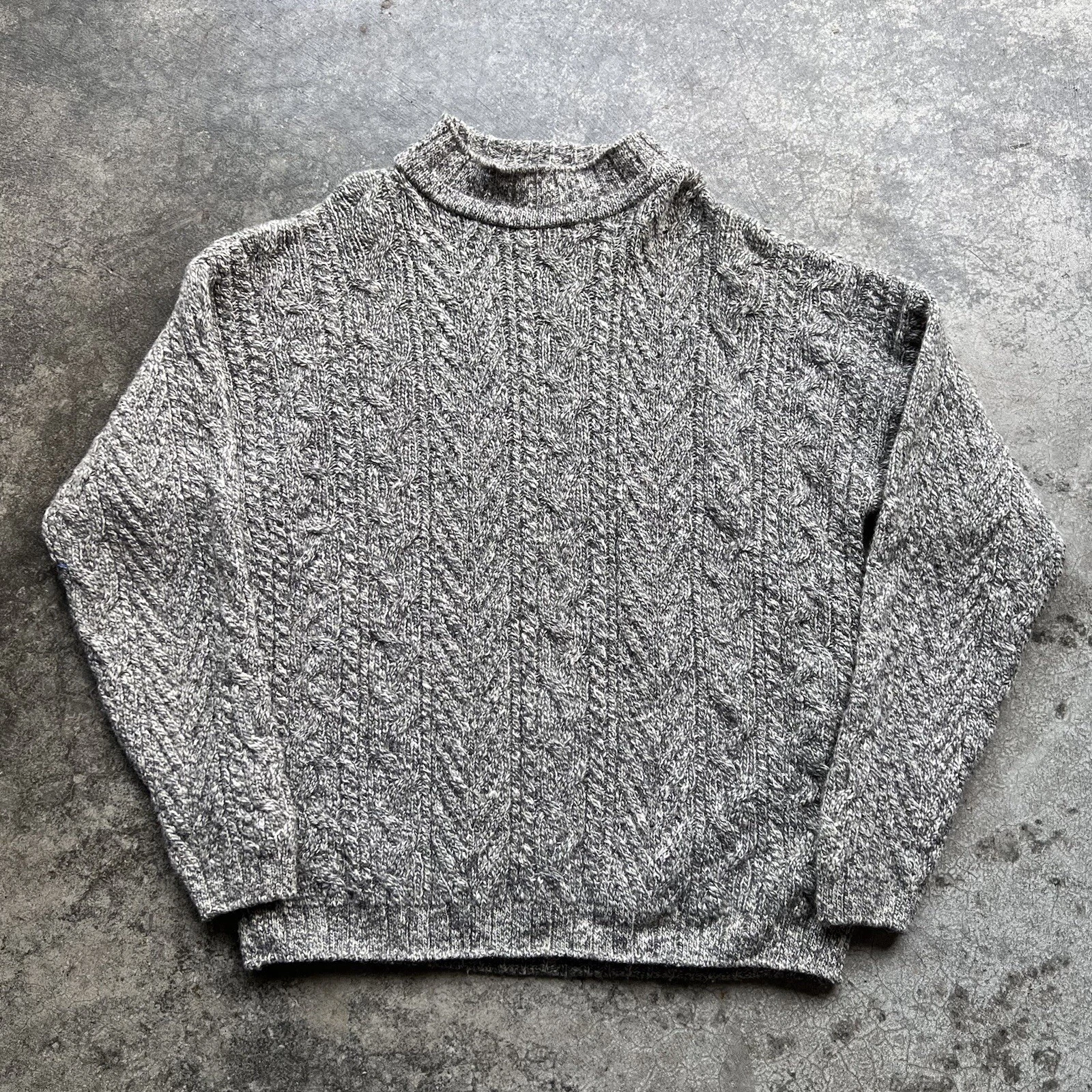 Vintage 90s Eddie Bauer Wool Speckled Pullover Sweater Mens Size Large
