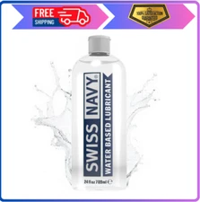 Swiss Navy Premium Water-Based Lubricant, Long-Lasting, 24 fl oz