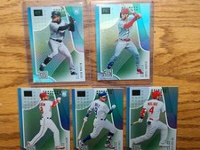 Lot (5) 2019 Panini Status Green w/ Bryce Harper, Jason Martin RC, Kieboom, Baez