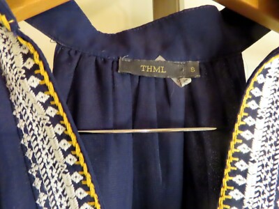 Chana Embroidered Dress THML Dress Size Small Navy Blue Stitch Fix | eBay Chana Embroidered Dress THML Dress Size Small Navy Blue Stitch Fix | eBay
