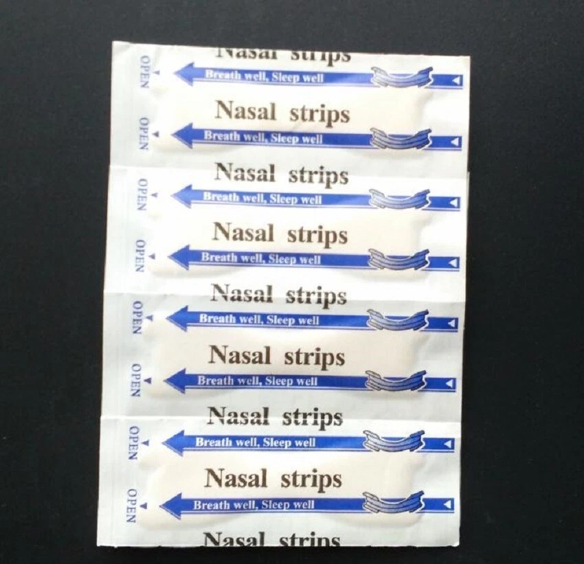 50 CEROTTI NASALI - NASAL STRIPS MISURA MEDIA - RESPIRA BENE - DORMI MEGLIO