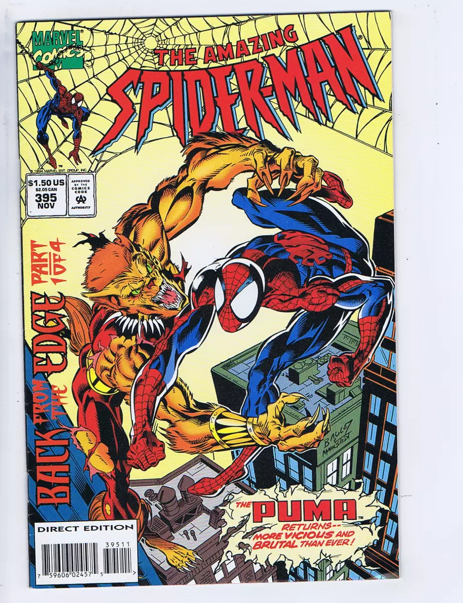 Amazing Spider Man 395 Marvel 1994 Back From The Edge THE PUMA