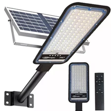 Commercial Solar Street Lights Outdoor Dusk-to-Dawn Solar High Bright Aluminum