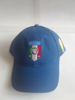 1  ITALY FEDERATION CAP WITH EMBROIDERED WORLD CUP TROPHY $20