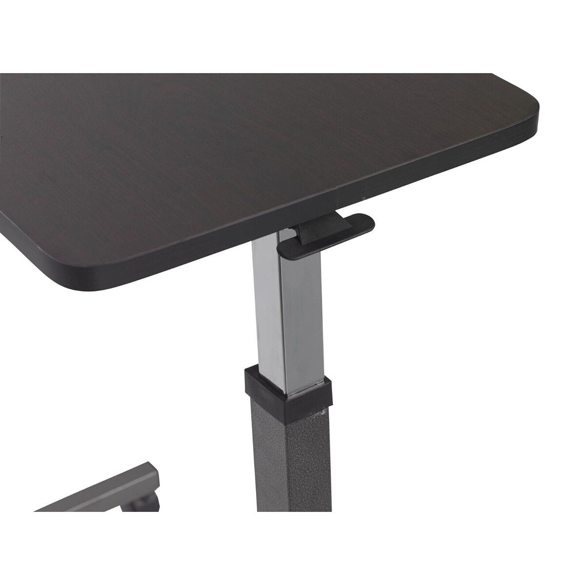Adjustable Over The Bed Chair Side Table Wheels Hospital Overbed Rolling Tray