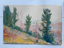 Gladys Roosevelt Dick (1889-1926) Watercolor Desert Still Life 2 of 2 (14 x 10)