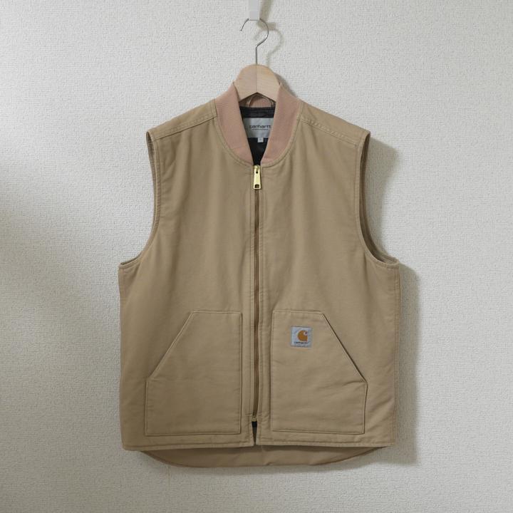 Carhartt Duck Vest, Beige, Size L, Cotton | eBay
