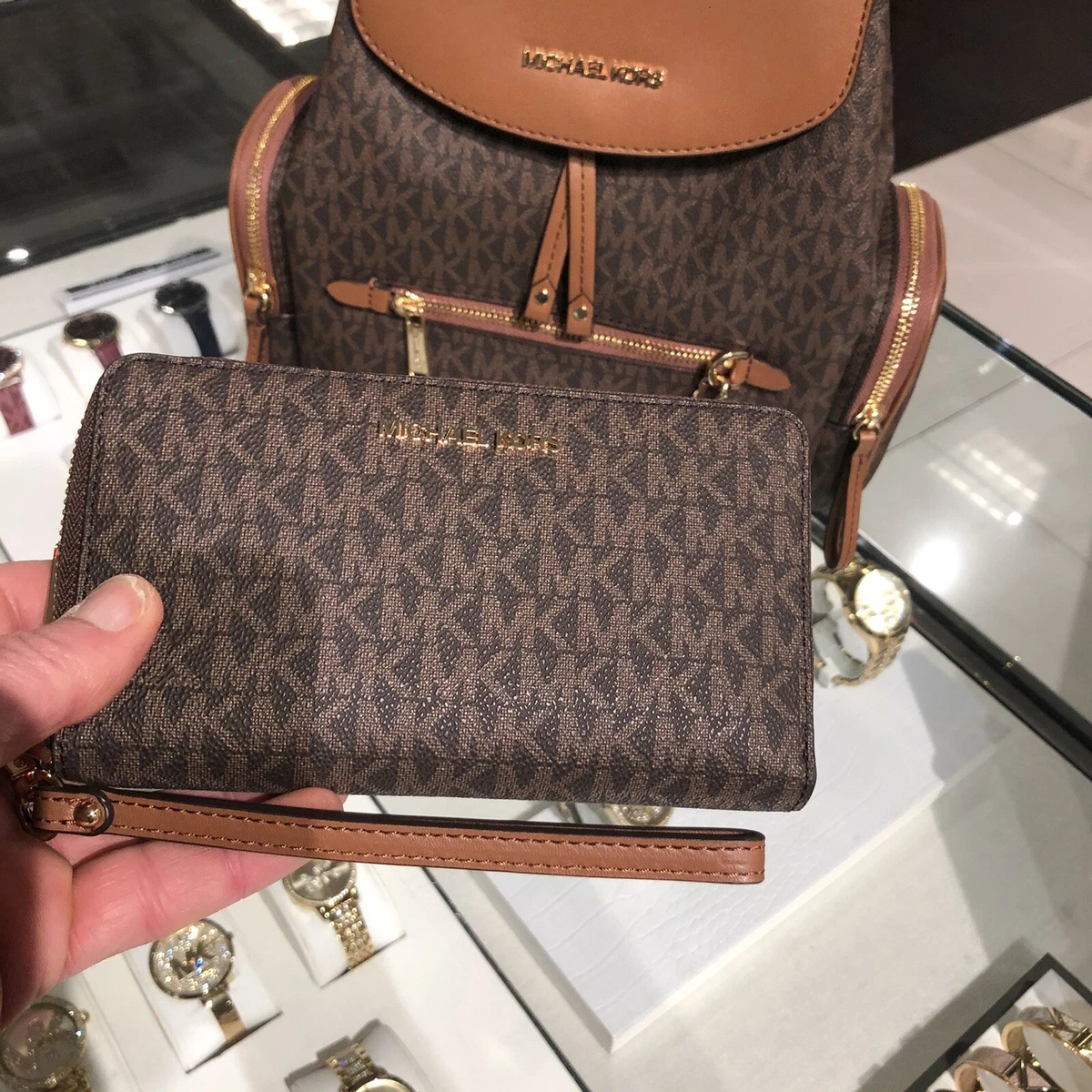 Michael kors cargo backpack discount