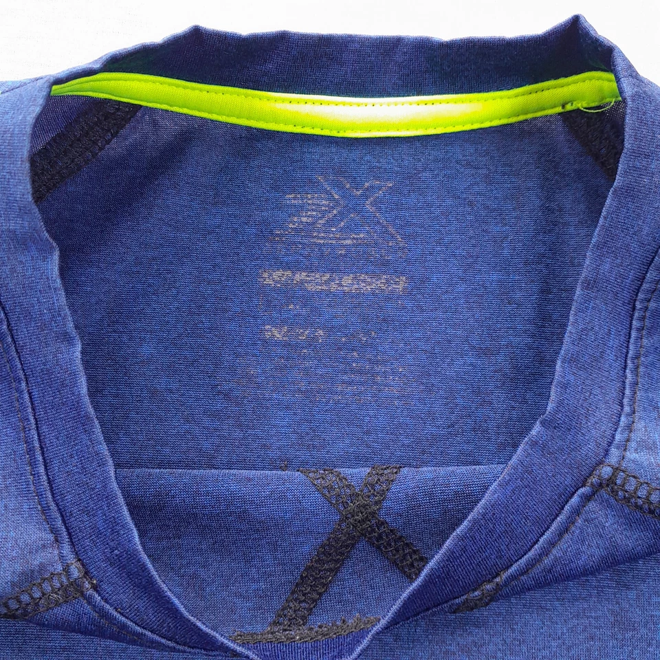 ZeroXposur active wear t-shirt Boy L14-16/Blue+black sides/short sleeves+logo - Image 3 of 4