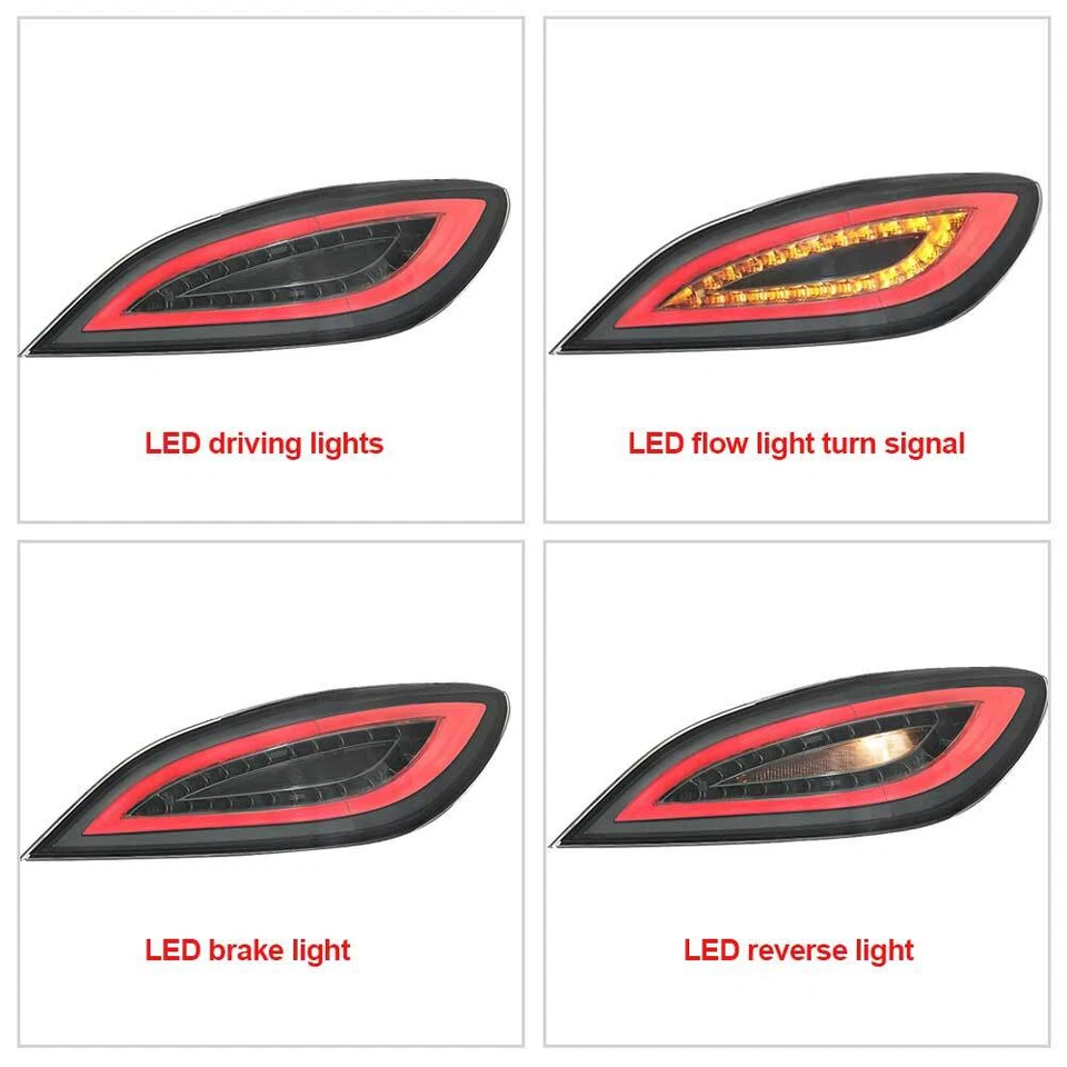 Smoked Black Dynamic LED Rear Lights Assembly For Mercedes Benz CLS550 2012-2017 - Imagem 4 de 4