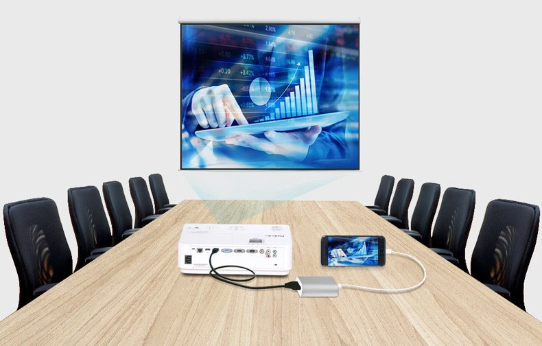 Metal Ezcast 1080P Screen Android IOS Phone to HDMI/VGA Adapter Convertor - Image 4 of 4