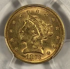 Photo of a 1873-P Liberty Quarter Eagle from an eBay listing that sold on Jul 17, 2026