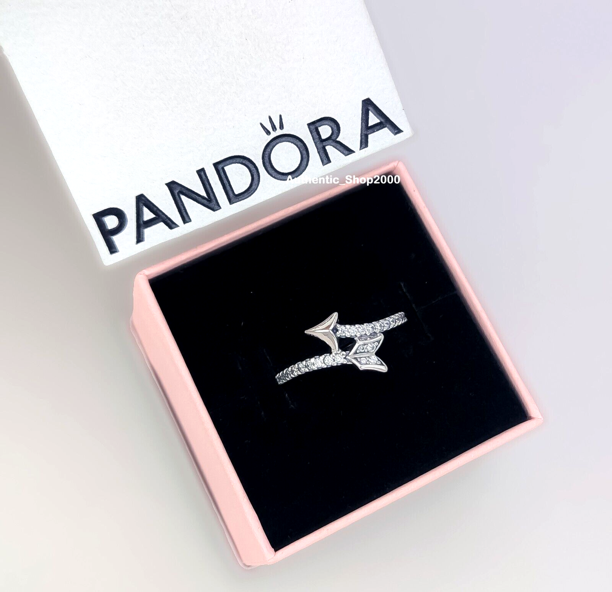 New 100% Authentic PANDORA 925 Ale Pave Sparkling Cupid's Arrow