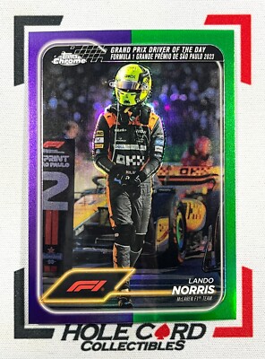 LANDO NORRIS 2024 Topps Chrome Formula 1 F1 #178 Purple