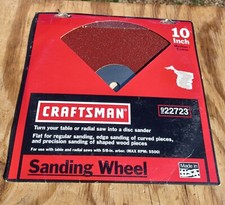 Vintage NOS 22723 Craftsman 10โ Med/Coarse Sanding Wheel 2 Sided Made in USA