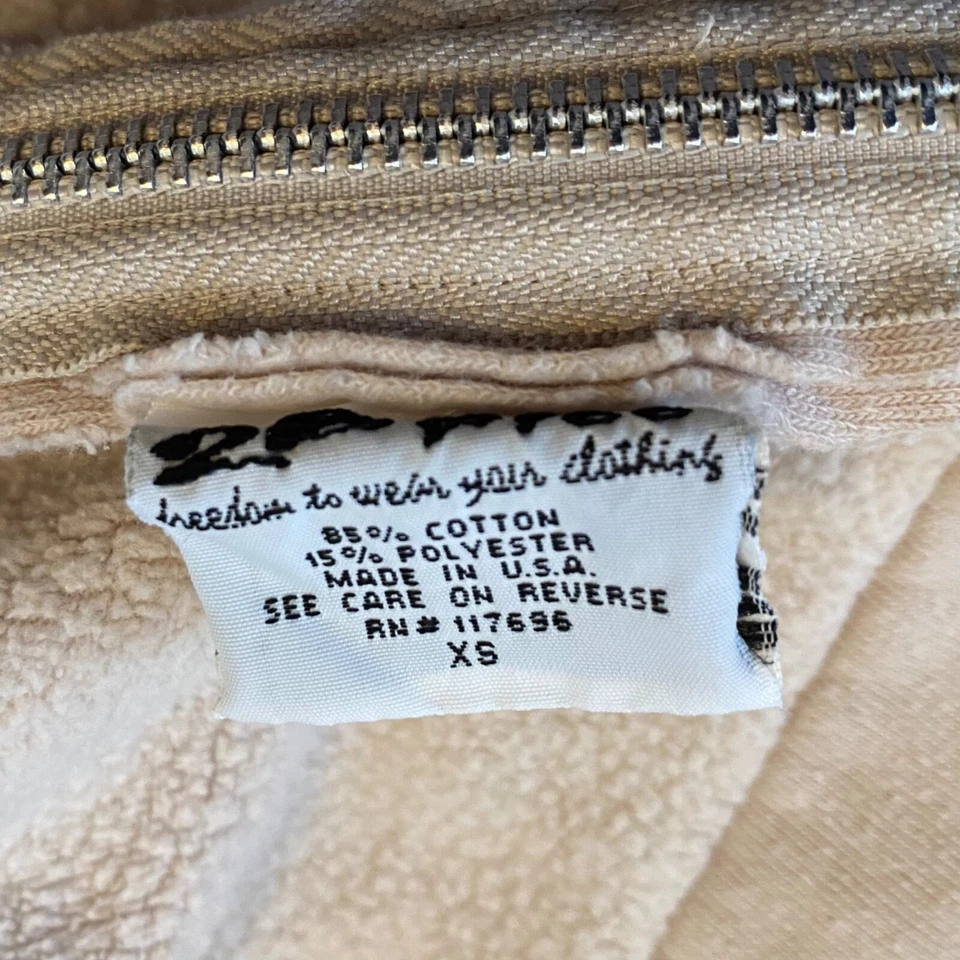 Sudadera con Capucha 2B Gratis Cremallera Juniors Gráfico Mariposa Bronceado Talla XS 90's Y2K Foto 4 de 4