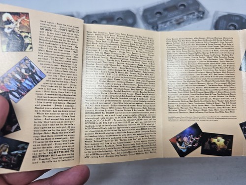 POISON- 5 Cassette Lot 3 Studio 1 Live 1 Single Capitol Records Pre-owned - Picture 8 of 24