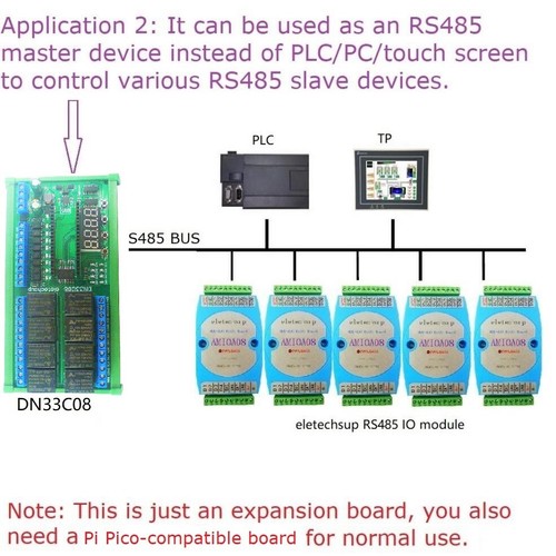 8Ch Rs485 Simple Plc Io Scheda di Espansione Modulo Relè Ritardo Multifunzione - Foto 8 di 12