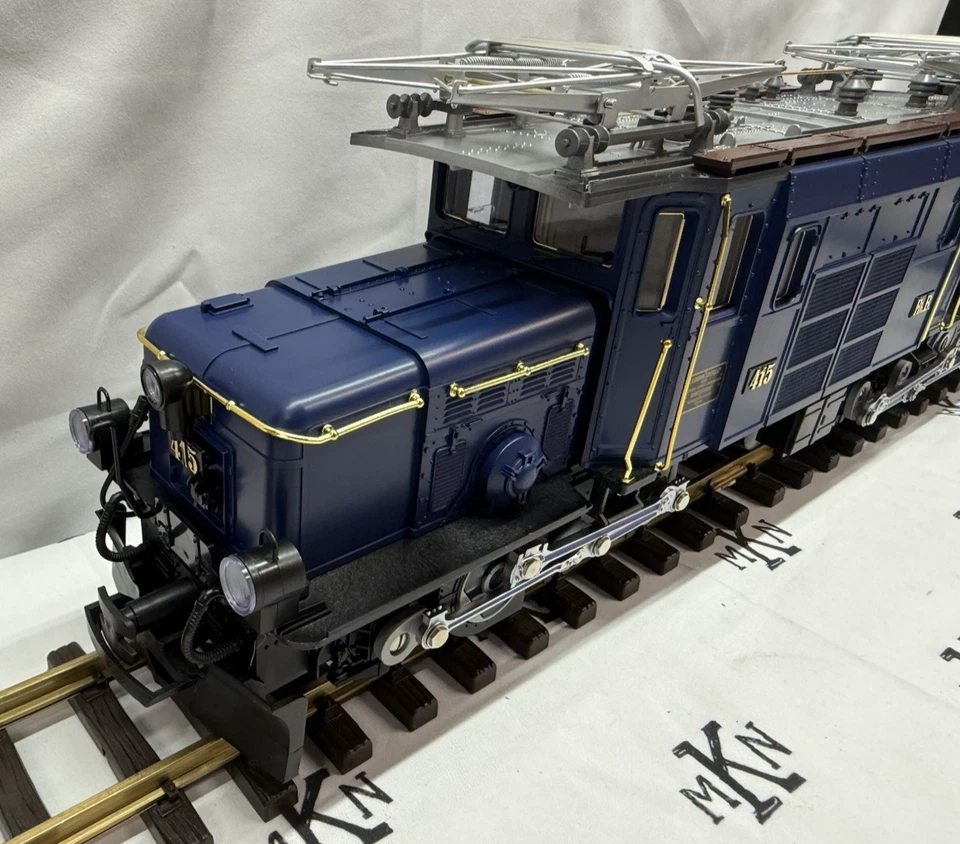 LGB 24402 Alpine Classic Crocodile BLUE #415 Locomotive G Scale NIB MINT - Image 3 of 4