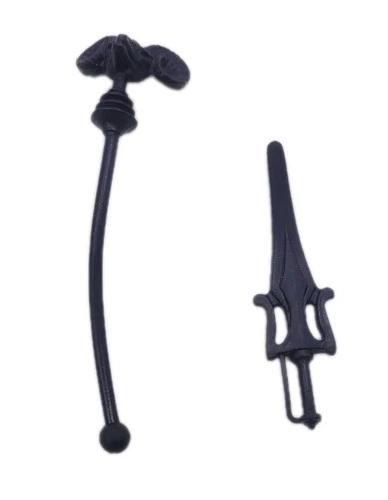 MOTU Masters of the Universe Vintage 1980s Skeletor Ram Skull Staff and Sword