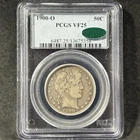 1900-O 50c Barber Half Dollar New Orleans Choice Very Fine PCGS VF 25 CAC