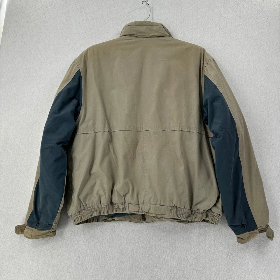 Chaqueta Mcgregor Para Hombres Mediana Oliva Acolchada Aislada Abrigo Bombardero Pesado De Colección Foto 2 de 4