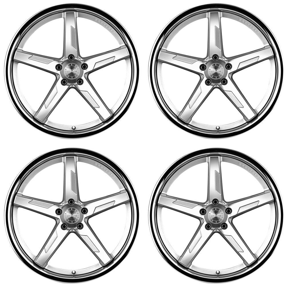 20" Vertini RFS1.7 Silver 20x9 20x10.5 Wheels Rims Fits Maserati Quattroporte