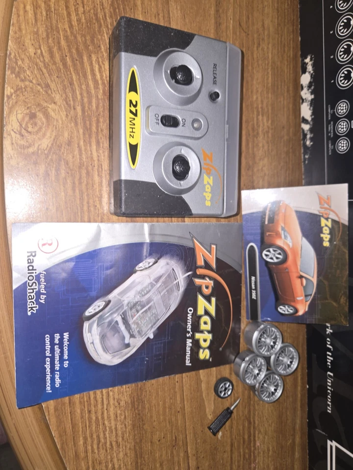 Zip Zaps Micro RC 27MHz Radio Shack control 60-7012 Working + More! - Image 3 of 4