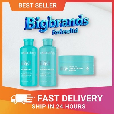 Lee Stafford MOISTURE BURST feuchtigkeitsspendendes Shampoo und Conditioner & Maske
