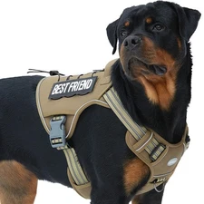 AUROTH Tactical Harness for Large Dogs No Pull Adjustable Pet Harness Reflect...