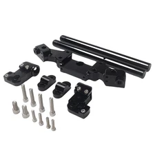 For Kawasaki Z900 2017 Black Clip-On Adapter Plate Handlebars Set