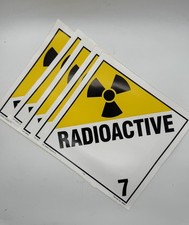 10 Radioactive Decal Dot Transportation Hazard Sticker Warning Label - Lot Of 5 10 Radioactive Decal Dot Transportation Hazard Sticker Warning Label - Lot Of 5