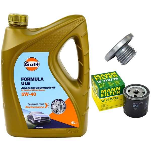 MotoröL Filter Set 5W-40 5 Liter + ÖLablassschraube FüR Chevrolet Opel Saab 9-3-image