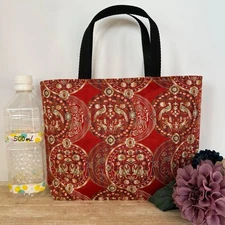 Kimono Obi Remake Bag/734 Tote Upcycled Silk Pre-Owned K