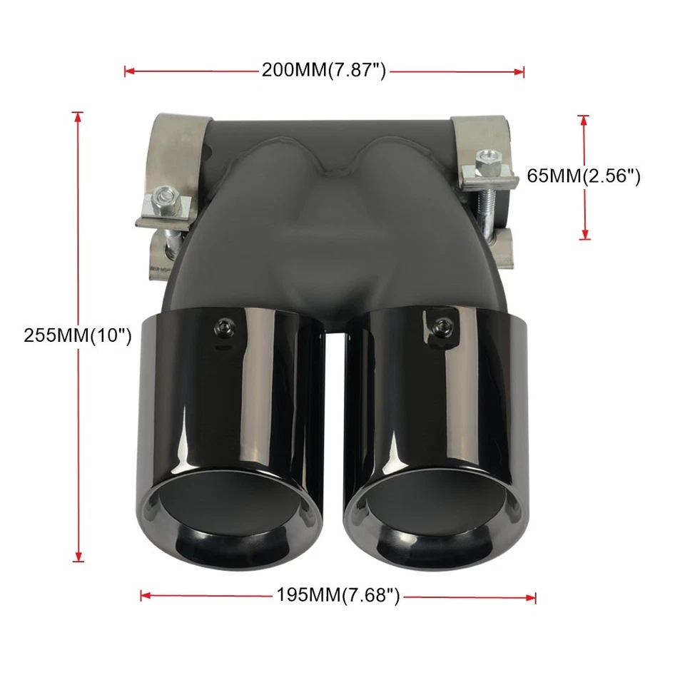 Exhaust Tips Muffler Tail Ends For 2016-2023 Porsche Cayenne 718 Cayman Boxster - Image 2 of 4