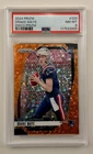 2024 Panini Prizm - Rookies Drake Maye #329 Orange Disco Prizm (RC) PSA 8