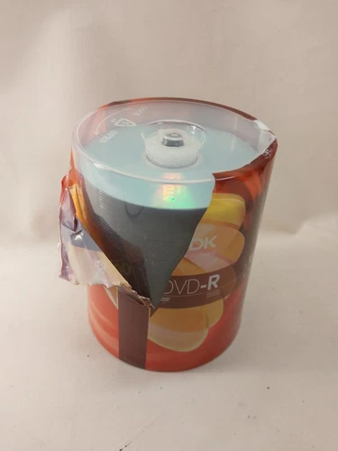 TDK DVD-R 1-16x speed 4.7 GB Recordable Discs Disks 100 Pack Spindle NEW See Pic - Picture 2 of 6