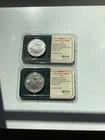 2 2001 Silver American Eagle Walking Liberty Dollar uncirculated