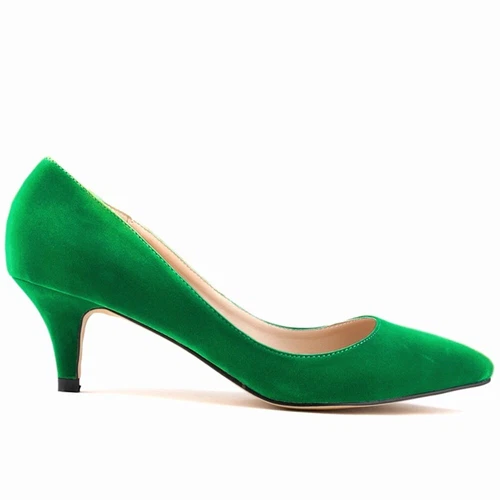 Scarpe da ufficio chic da donna tacco medio basso tacco slip on décolleté scarpe da lavoro taglia - Foto 20 di 49