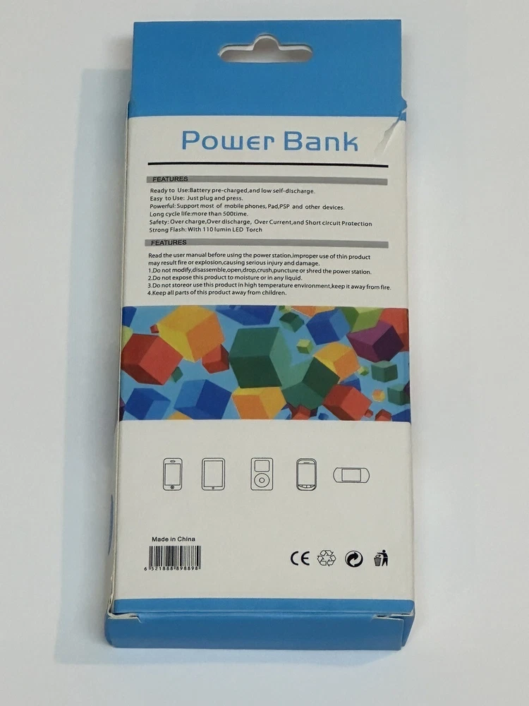 Power Bank Mini Portable Charger 2600mAh Micro Input USB Output External Battery Power Bank Mini Portable Charger 2600mAh Micro Input USB Output External Battery
