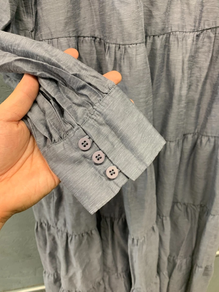 Mare Mare X Anthropologie Agosta Tiered Midi Women's Dress Size Petite Small - Image 3 of 4