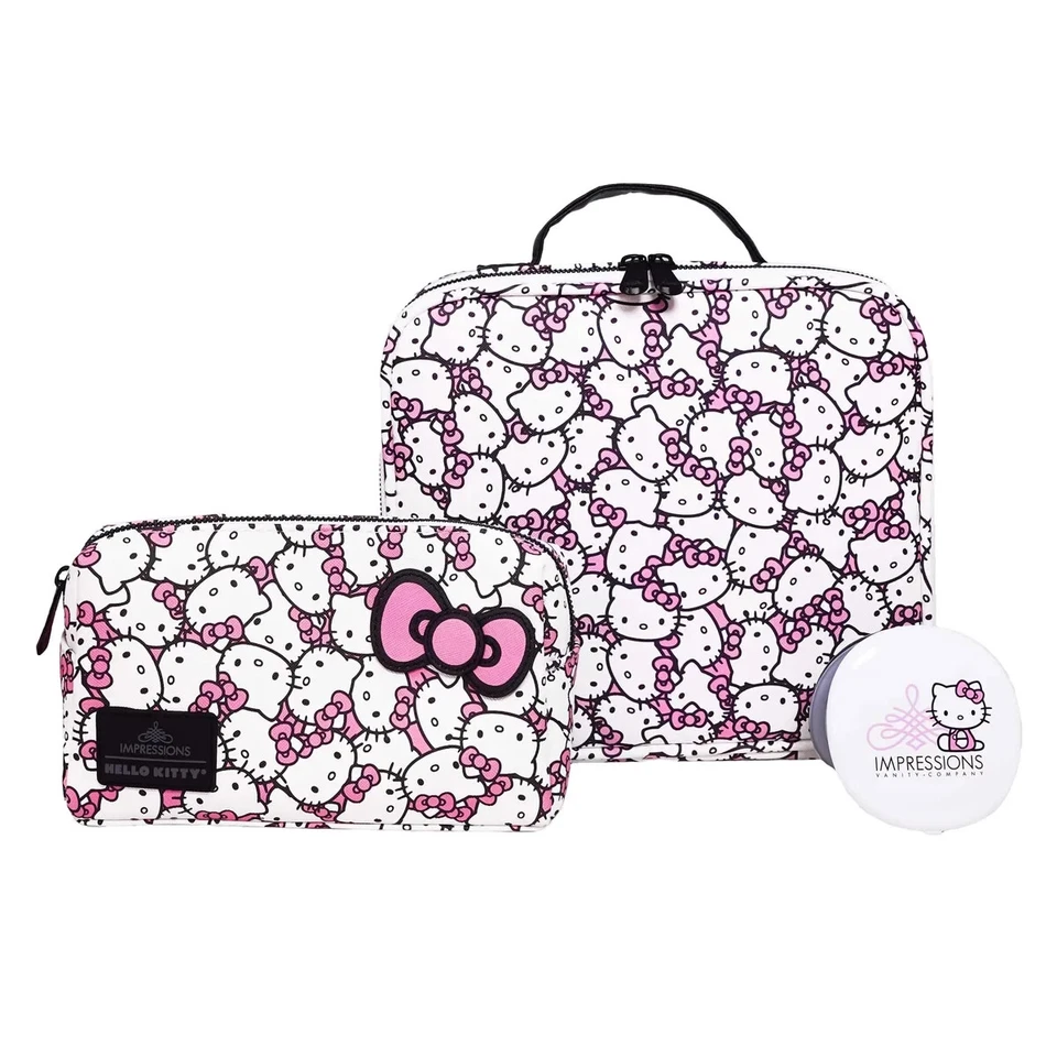 Impressions Vanity Hello Kitty Cosmetic Accessory Bundle Pack, White - NWT