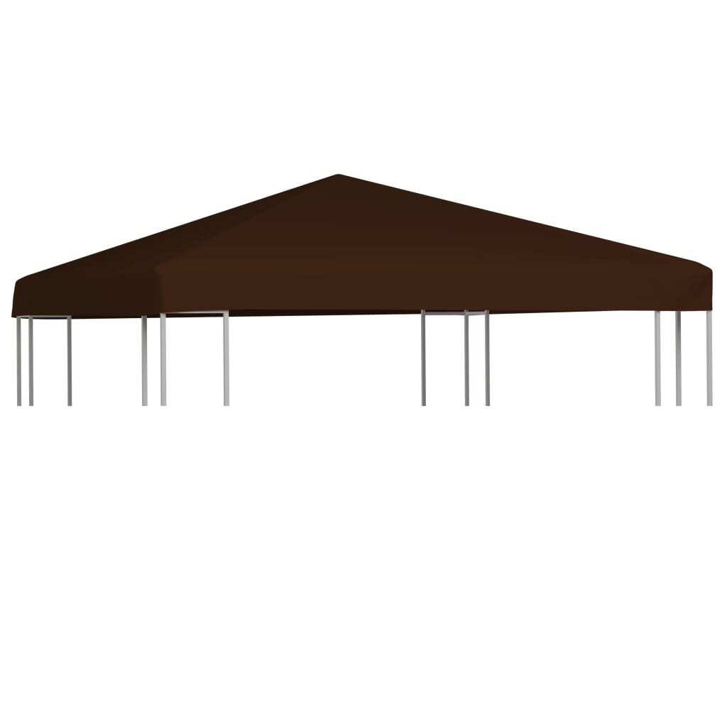 vidaXL Gazebo Top Cover 310 g/m虏 3x3 m Brown